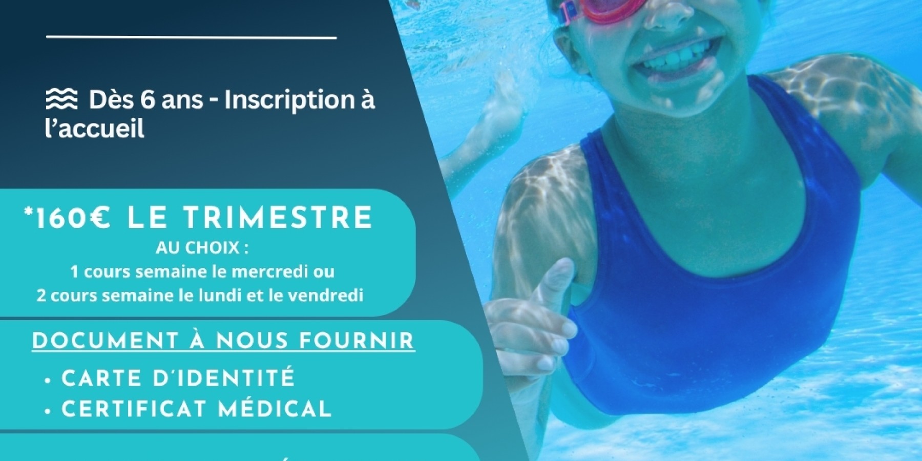 🎒🏊‍♂️ COURS DE NATATION ENFANTS – INSCRIPTIONS OUVERTES ! 🏊‍♀️🎒